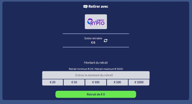 Shiny Wilds Casino mode emploi retrait