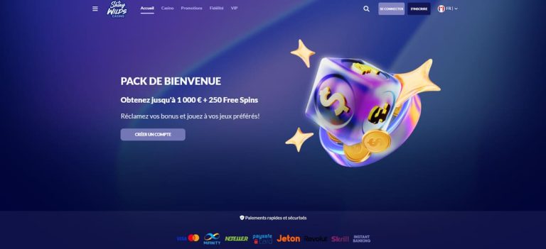 Shiny Wilds Casino pack bienvenue