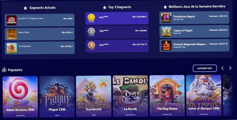 Shiny Wilds Casino plateforme